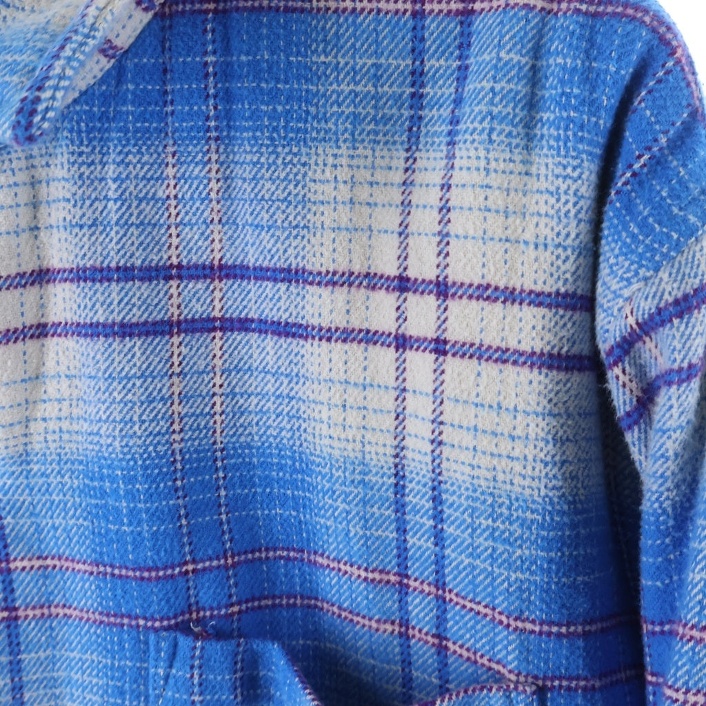 SUPREME(シュプリーム) 23AW Lined Flannel Snap Shirt 裏地 ボア フランネル シャツ ブルー -