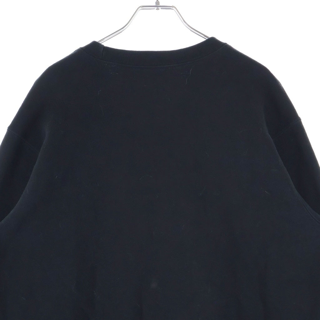 SUPREME(シュプリーム) 20SS Cutout Logo Crewneck カットアウトボックスロゴ クルーネックスウェットトレーナー ブラック