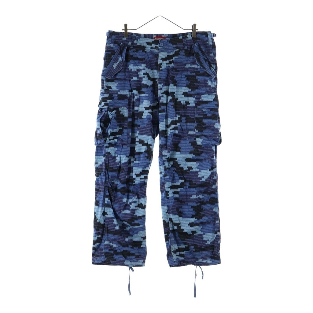 SUPREME(シュプリーム) 21SS Cargo Pant Blue Camo スモールボックスロゴカモ カーゴパンツ ブルー