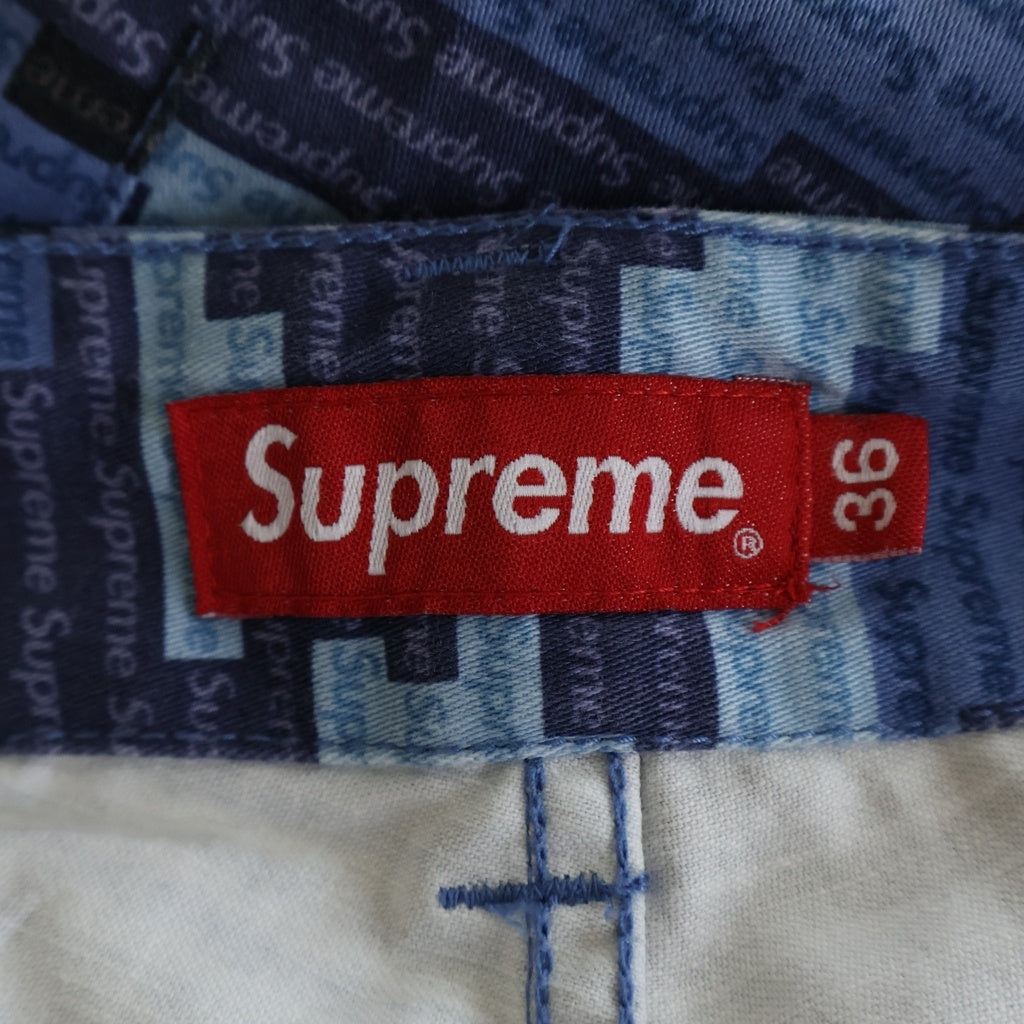 SUPREME(シュプリーム) 21SS Cargo Pant Blue Camo スモールボックスロゴカモ カーゴパンツ ブルー