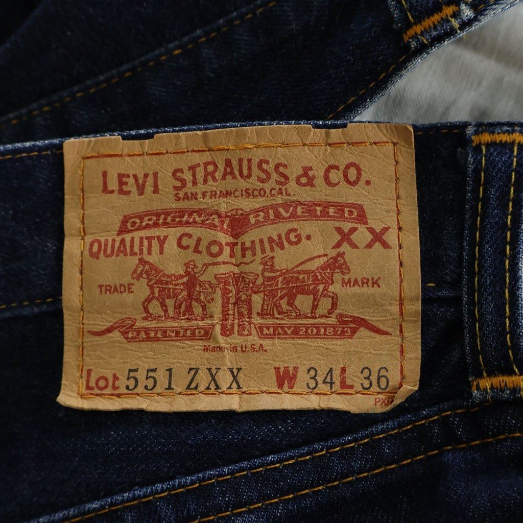 Levi's(リーバイス) 551ZXX バレンシア製 ボタン裏555 ビッグE ジッパーフライ ストレートデニムパンツ ジーンズ インディゴ 551-0006