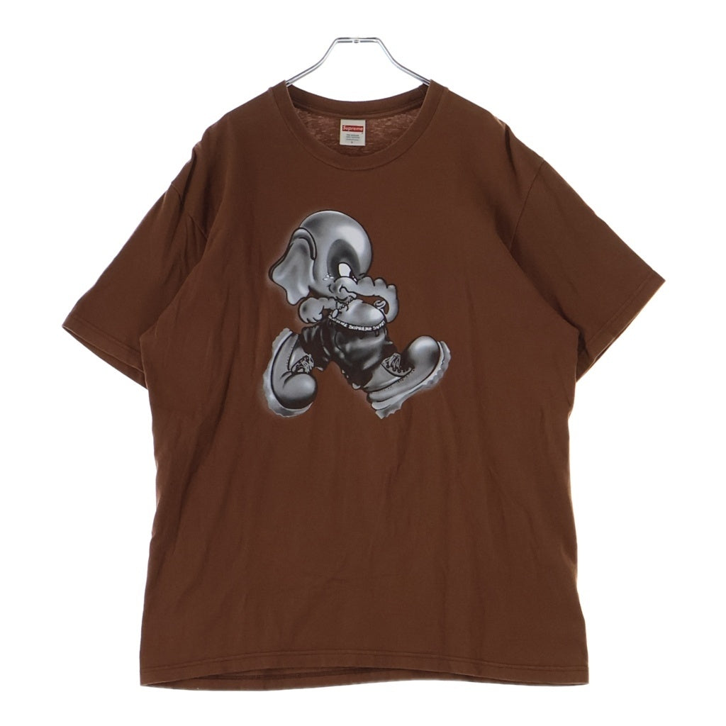 SUPREME(シュプリーム) 22AW Elephant Tee プリント 半袖 Tシャツ カットソー ブラウン -