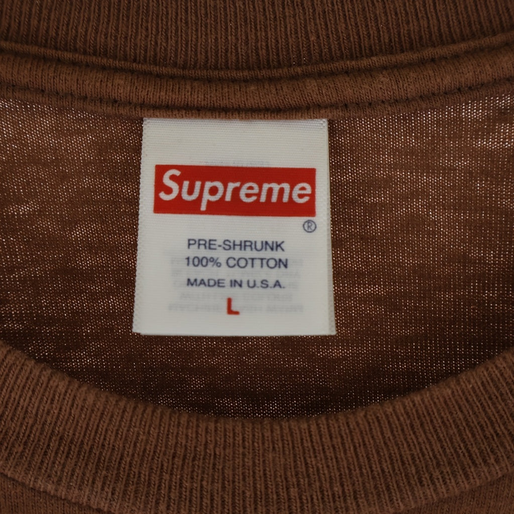 SUPREME(シュプリーム) 22AW Elephant Tee プリント 半袖 Tシャツ カットソー ブラウン -