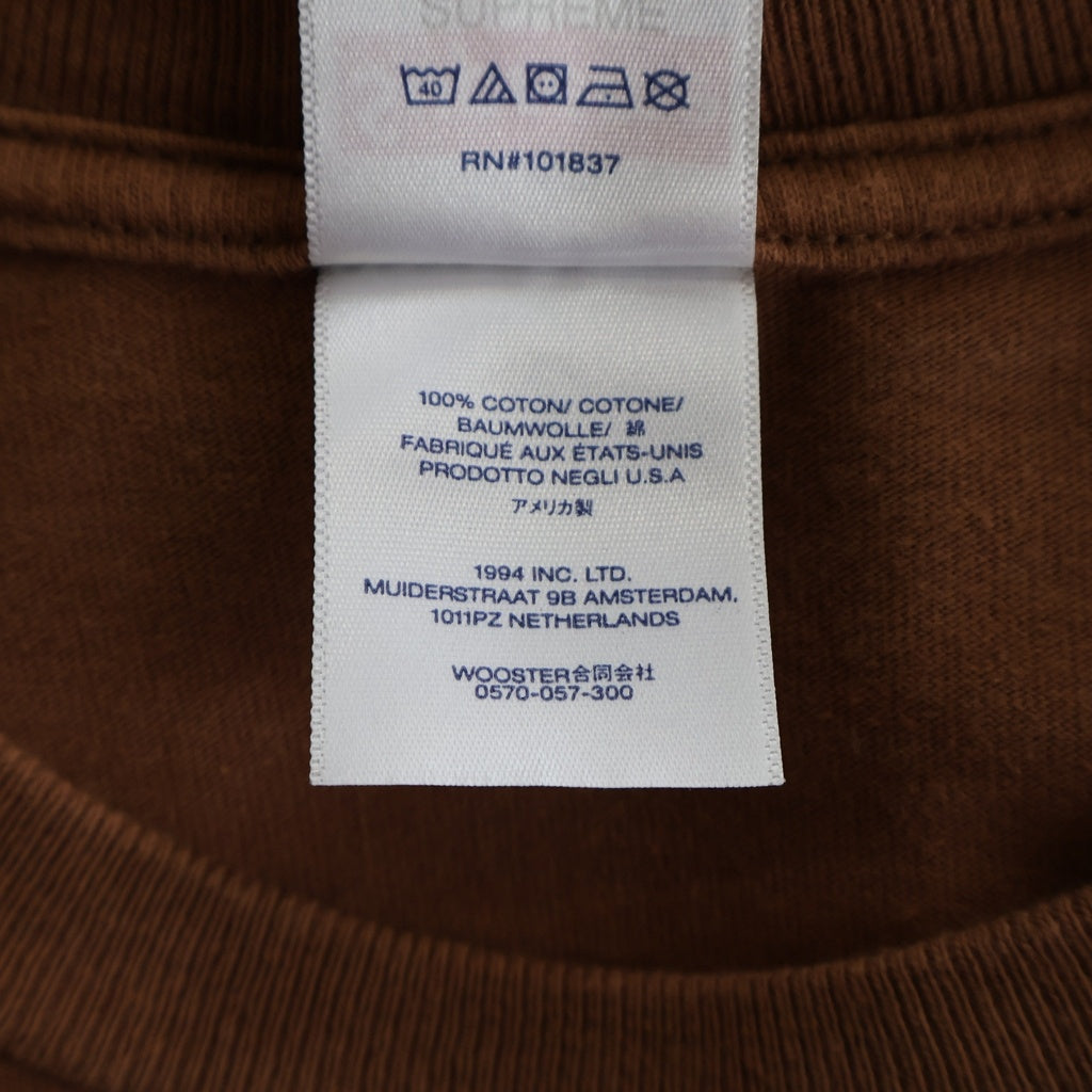 SUPREME(シュプリーム) 22AW Elephant Tee プリント 半袖 Tシャツ カットソー ブラウン -