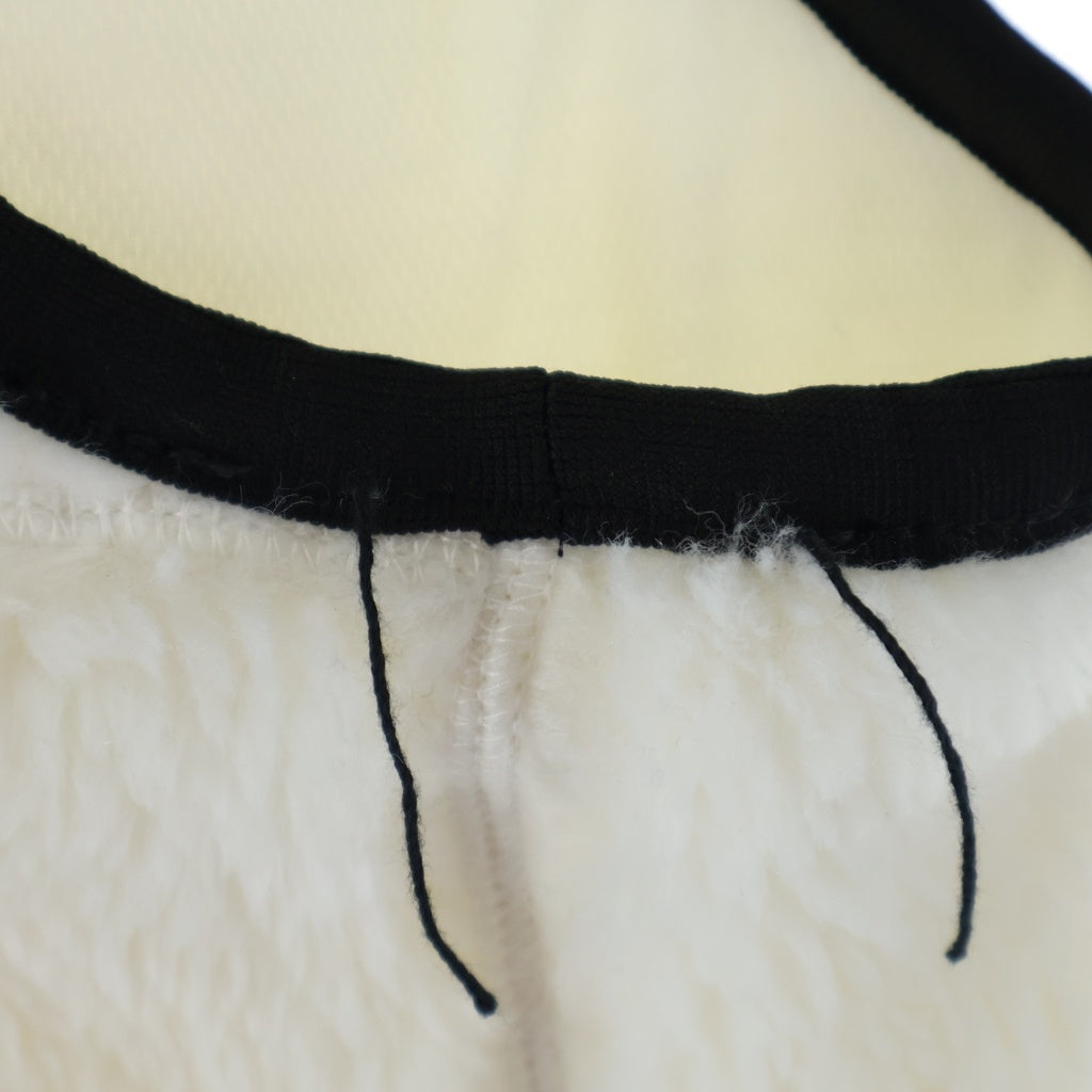 MAISON MIHARAYASUHIRO(メゾンミハラヤスヒロ) 25AW AMATEUR SEWN WIDE BACK BOA VEST ジップアップ ボア ベスト ホワイト A15VT602-0