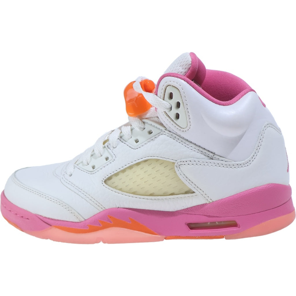 NIKE(ナイキ) AIR JORDAN RETRO エア ジョーダン 5 レトロ ハイカットスニーカー ホワイト/ピンク US6Y/24.0cm 440892-168 レディース