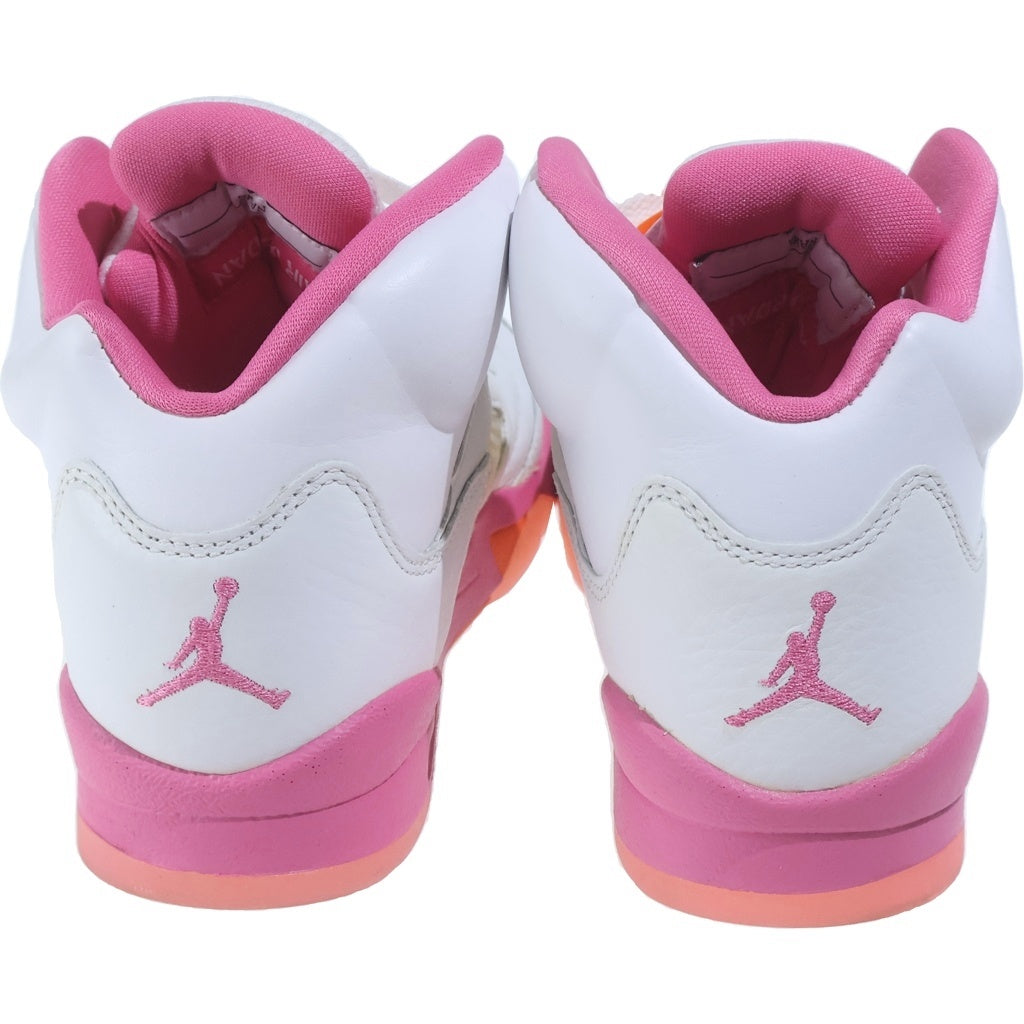 NIKE(ナイキ) AIR JORDAN RETRO エア ジョーダン 5 レトロ ハイカットスニーカー ホワイト/ピンク US6Y/24.0cm 440892-168 レディース