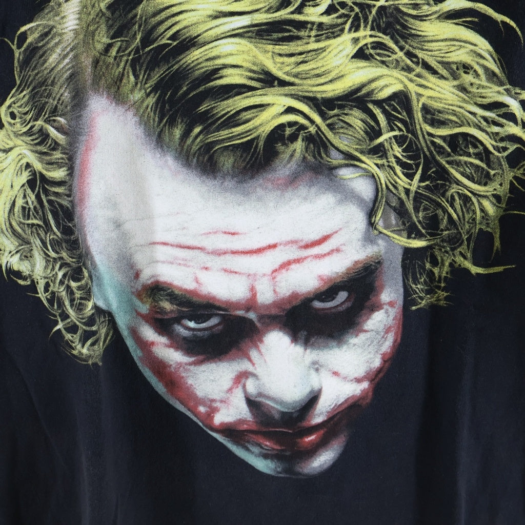 VINTAGE(ヴィンテージ) 00sTHE DARK NIGHT JOKER ザ ダークナイト ジョーカー プリンテッド 半袖Tシャツ カットソー ブラック