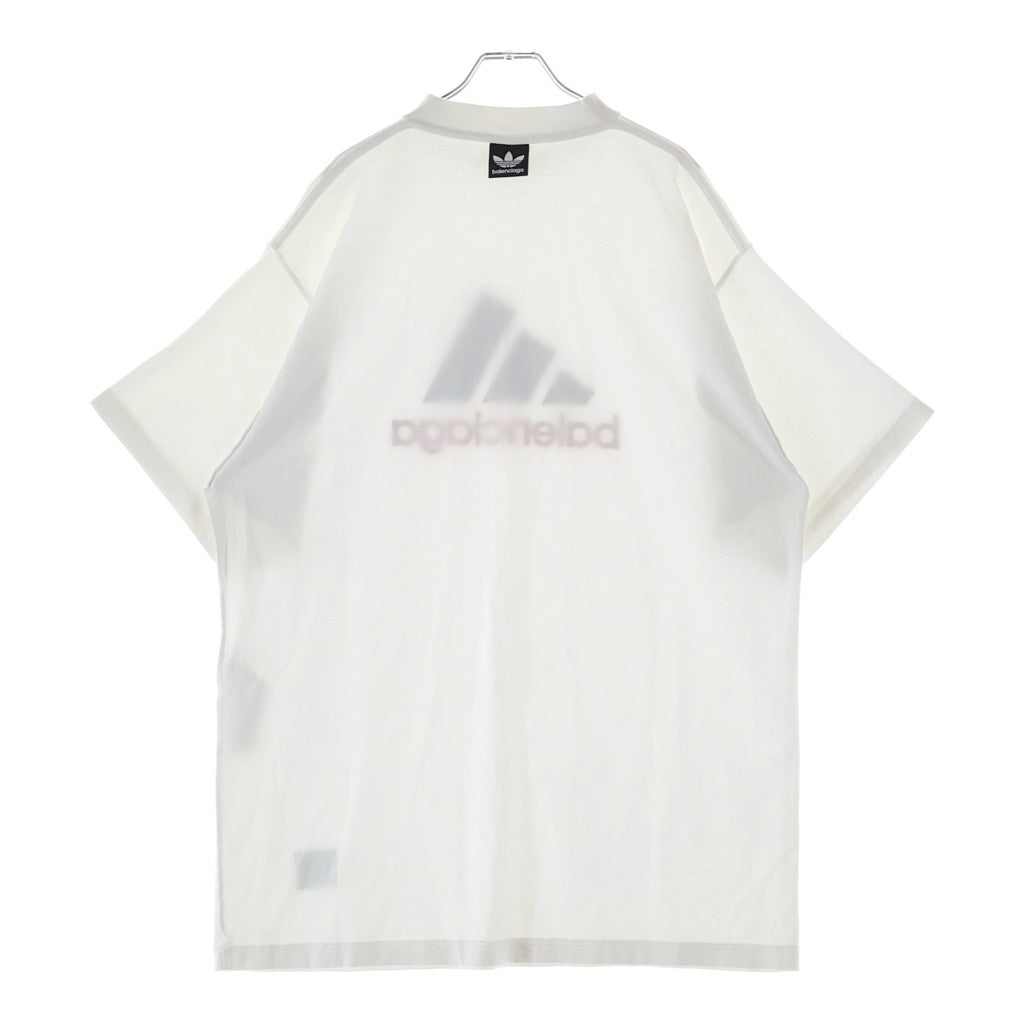 BALENCIAGA(バレンシアガ) 23SS ×adidas Inside Out T-Shirt ×アディダス インサイドアウト 半袖Tシャツ カットソー ホワイト 731769 TNVA6