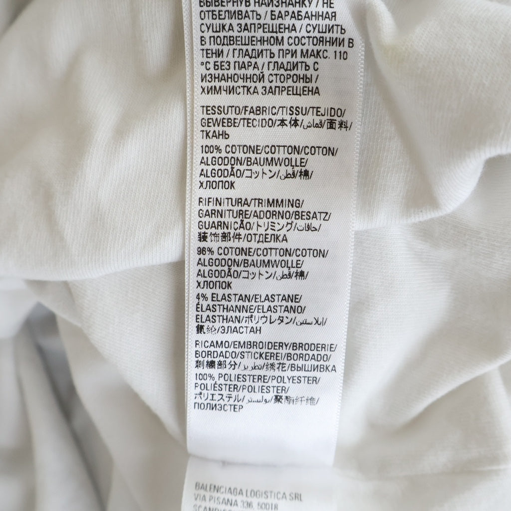 BALENCIAGA(バレンシアガ) 23SS ×adidas Inside Out T-Shirt ×アディダス インサイドアウト 半袖Tシャツ カットソー ホワイト 731769 TNVA6