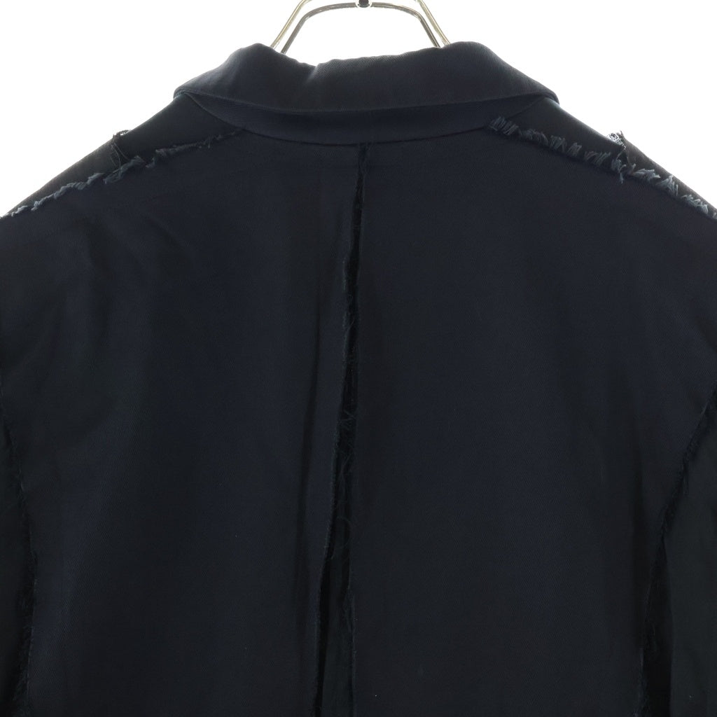MAISON MIHARAYASUHIRO(メゾンミハラヤスヒロ) Layered Single-Breasted Blazer 再構築 シングル テーラードジャケット ブラック BO7JK201