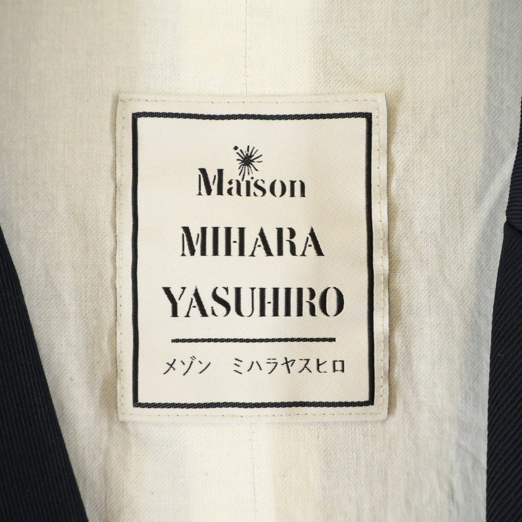 MAISON MIHARAYASUHIRO(メゾンミハラヤスヒロ) Layered Single-Breasted Blazer 再構築 シングル テーラードジャケット ブラック BO7JK201