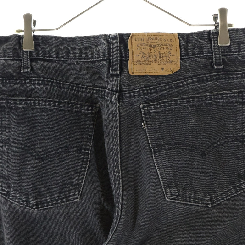 Levi's(リーバイス) ボタン裏536 USA製 テーパード ブラックジーンズ デニムパンツ ブラック 40509 4159