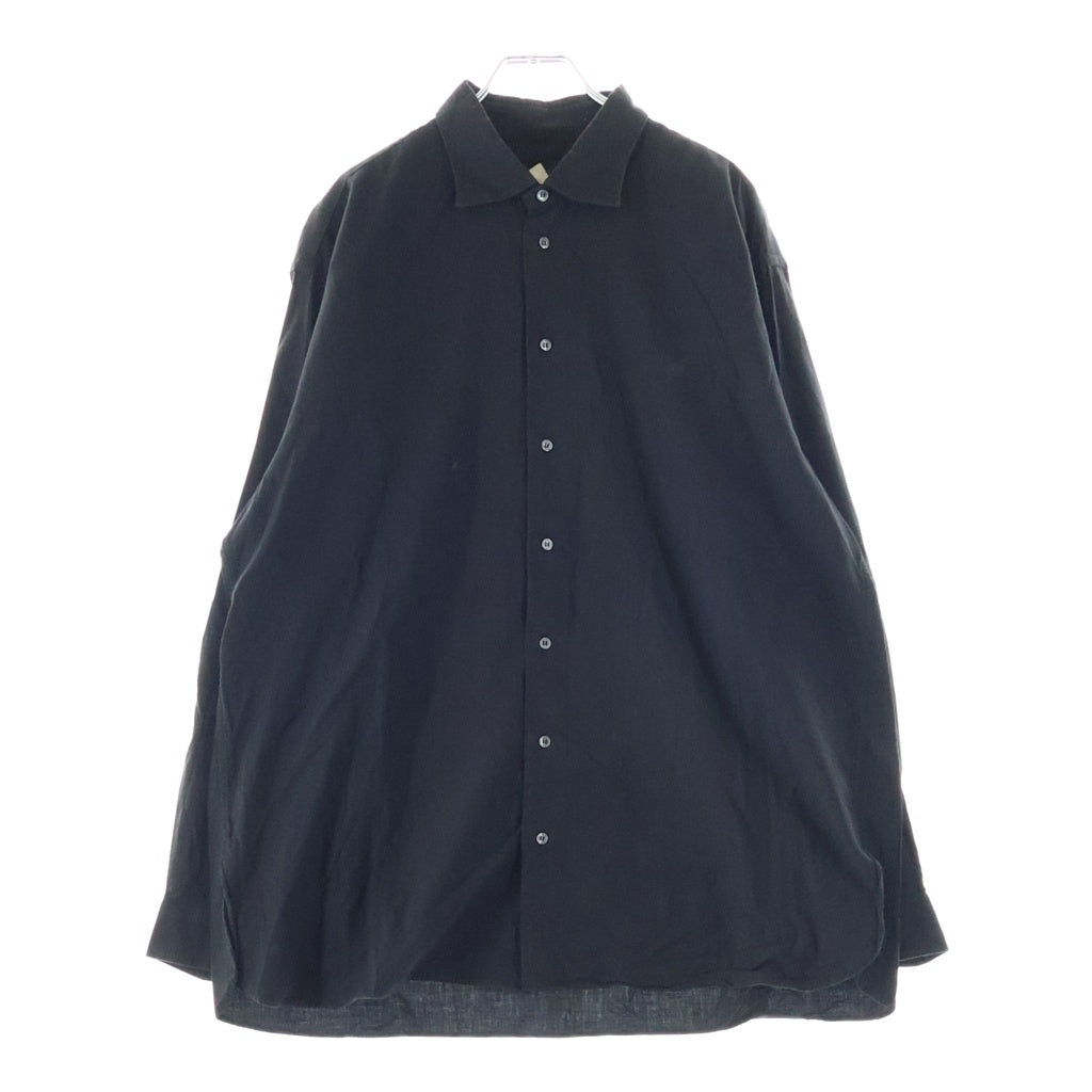 GIORGIO ARMANI(ジョルジオアルマーニ) Button Up Long Sleeve Shirt ボタンアップ ロングスリーブ 長袖シャツ ブラック D-TK-6246