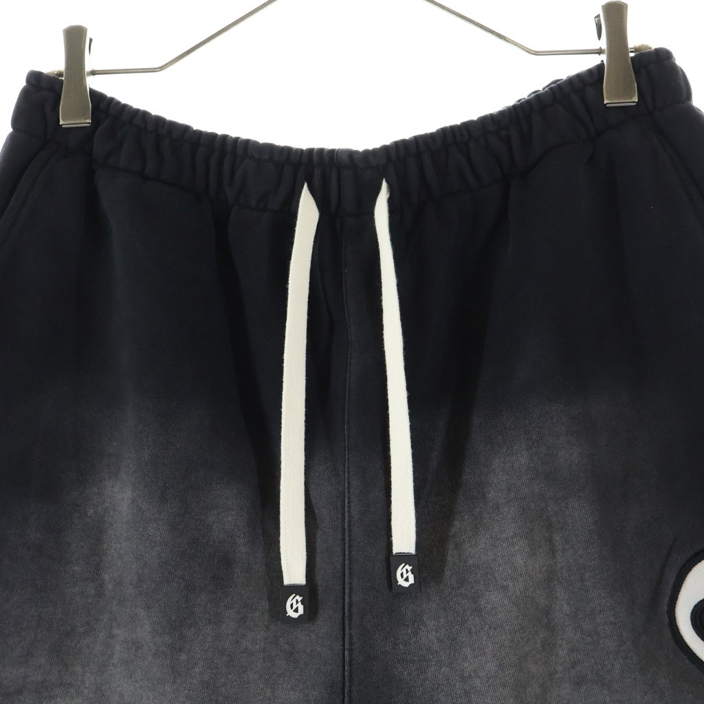 NO BRAND(ノーブランド) God Speed ゴッドスピード OG Logo 3QTR Shorts ウォッシュ加工 スウェットハーフパンツ ブラック