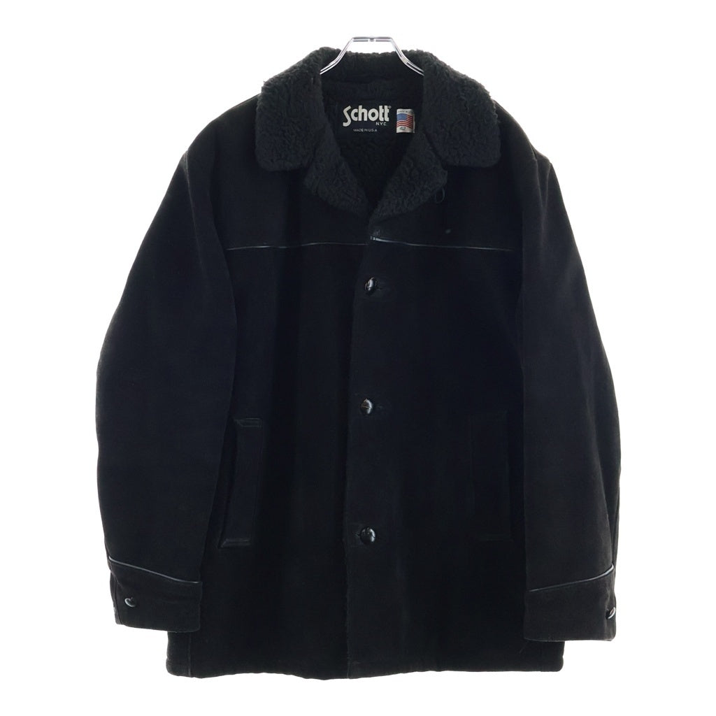 SCHOTT(ショット) 80S ボア ランチ スエード レザー ジャケット コート ブラック