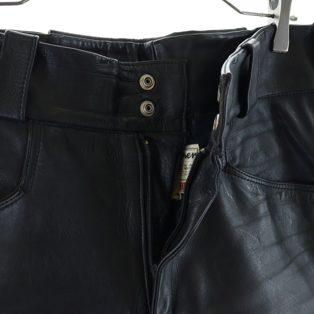 Lewis Leathers(ルイスレザー) 70S VINTAGE レザー ライダース パンツ ブラック