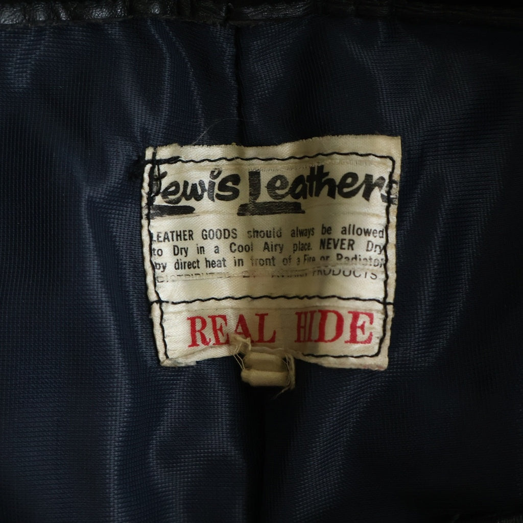 Lewis Leathers(ルイスレザー) 70S VINTAGE レザー ライダース パンツ ブラック