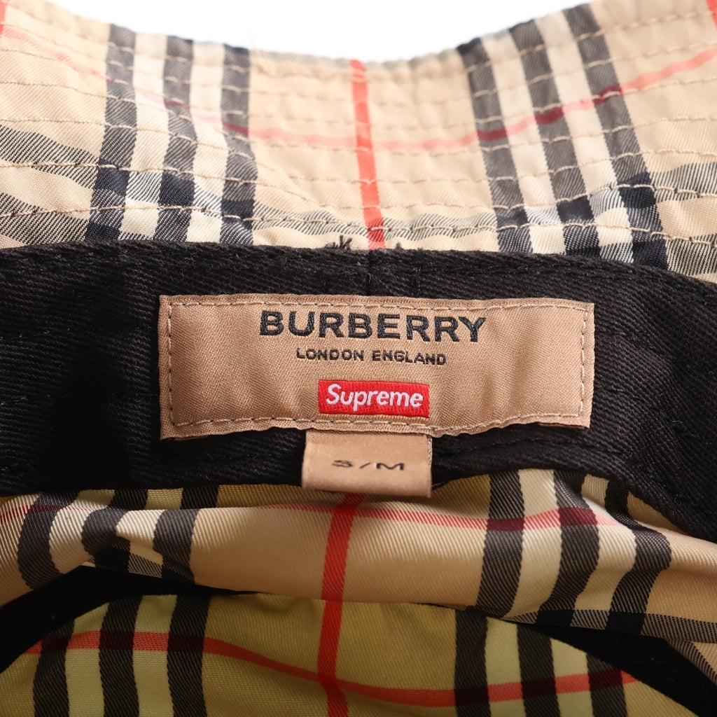SUPREME(シュプリーム) 22SS ×Burberry ノヴァチェック バケットハット ベージュ レディース