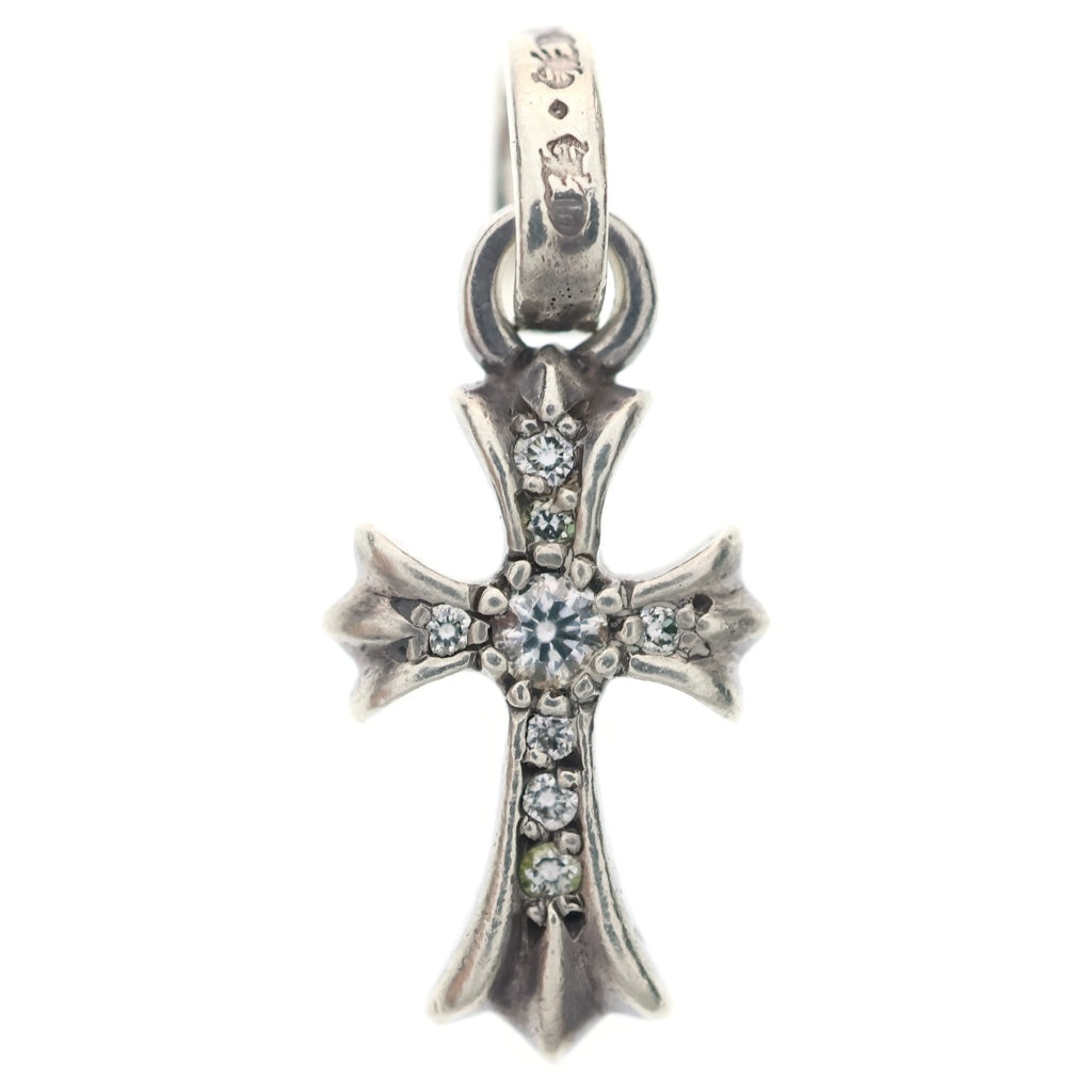 CHROME HEARTS(クロムハーツ) CRS BBYFAT P DMND ベイビーファットクロス PAVEダイヤ ペンダントトップ シルバーBCA234