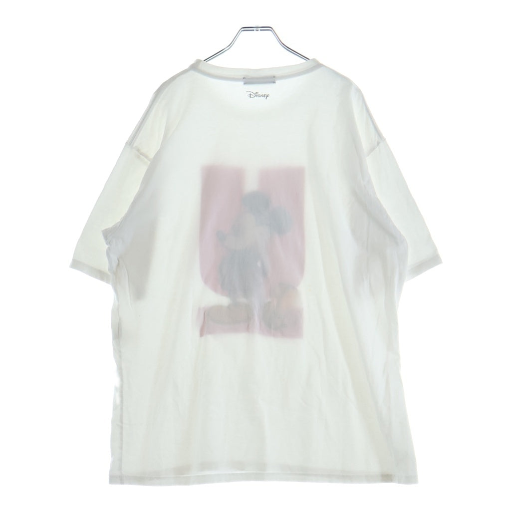 UNDERCOVER(アンダーカバー) × DISNEY ディズニー ミッキーマウス エンブロイダリー 半袖カットソー Tシャツ ホワイト UC1C8805