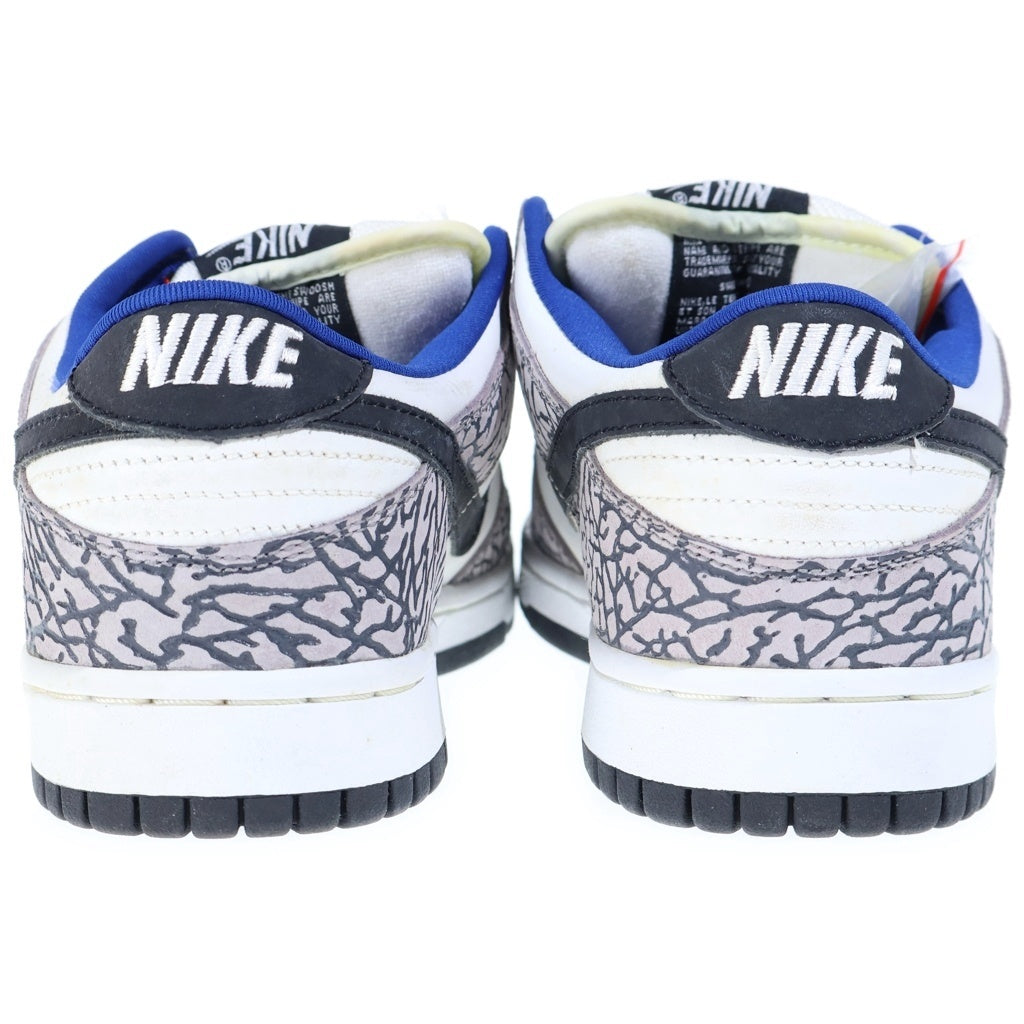 NIKE(ナイキ) 【観賞用 2002年製】×シュプリーム ナイキ SB ダンク ロー ホワイト セメント/サファリ ブラック/ホワイト US9/27cm 304292-001