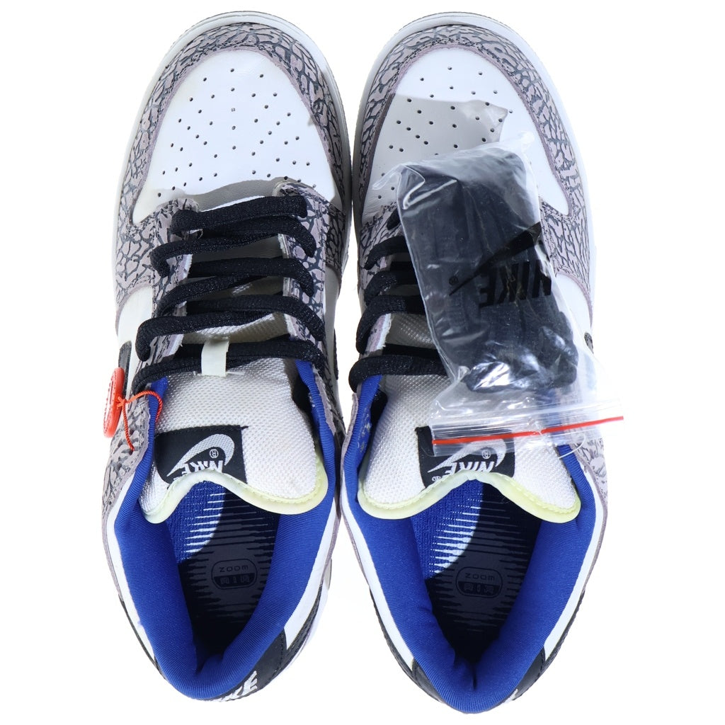 NIKE(ナイキ) 【観賞用 2002年製】×シュプリーム ナイキ SB ダンク ロー ホワイト セメント/サファリ ブラック/ホワイト US9/27cm 304292-001