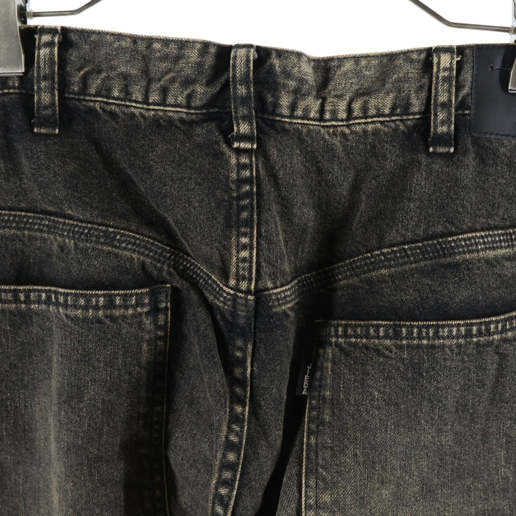 Jieda(ジエダ) USED WORK DENIM ユーズド 3D ワーク デニム パンツ ブラック