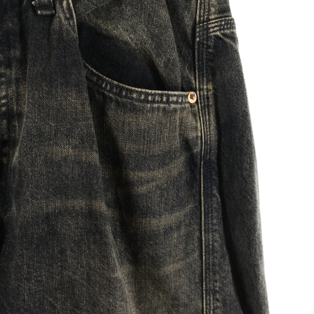 Jieda(ジエダ) USED WORK DENIM ユーズド 3D ワーク デニム パンツ ブラック