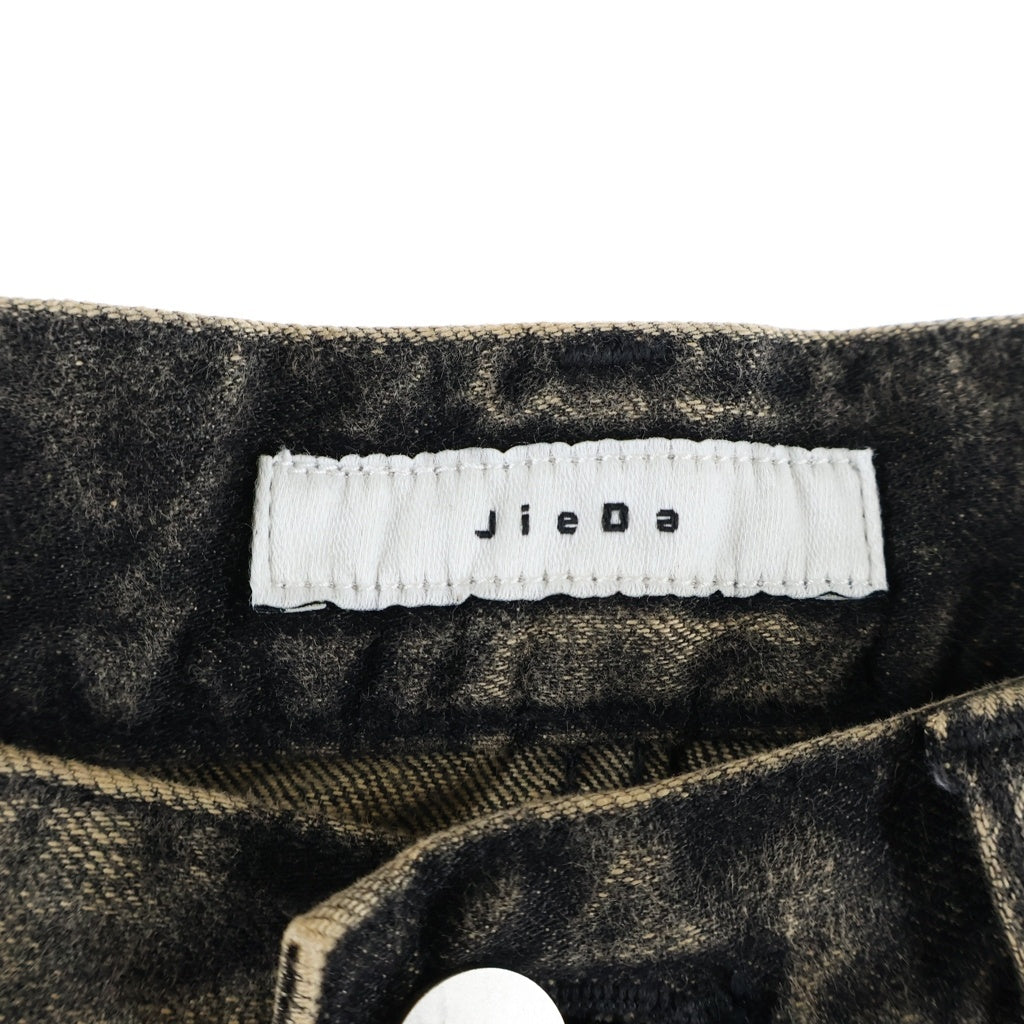 Jieda(ジエダ) USED WORK DENIM ユーズド 3D ワーク デニム パンツ ブラック