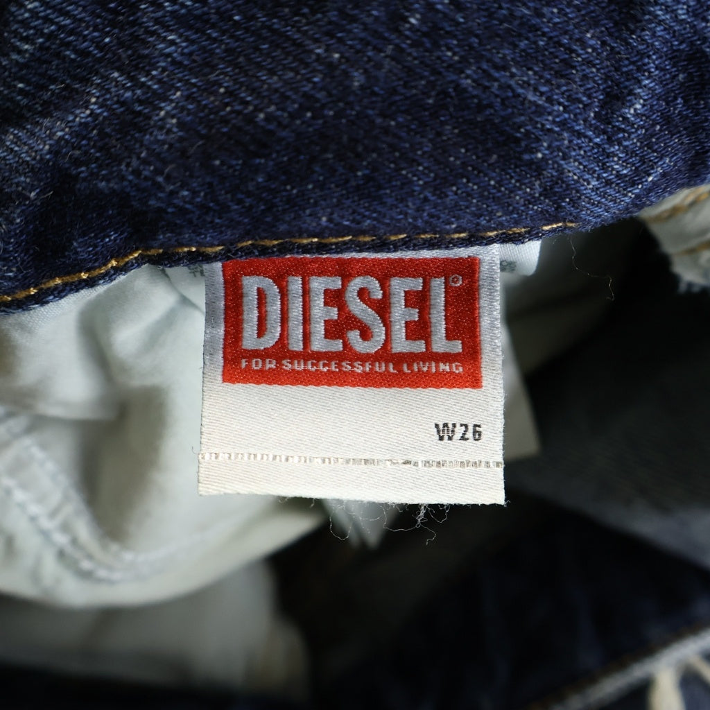 DIESEL(ディーゼル) RELAXED D-RISE クラッシュデニム パンツ インディゴ A06371