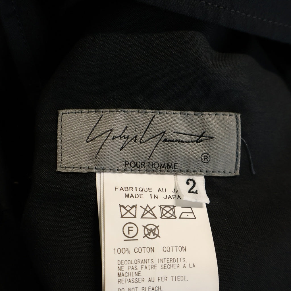 Yohji Yamamoto POUR HOMME(ヨウジヤマモト プールオム) WIDE TWILL STANDARD BALLOON PANTS ワイドツイル スタンダード バルーンパンツ ブラック HP-P06-002