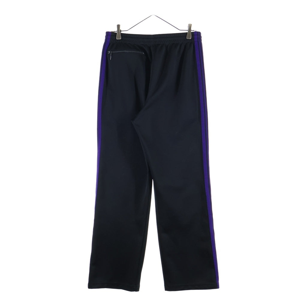 Needles(ニードルス) TRACK PANTS POLY SMOOTH サイドライン トラックパンツ ジャージ ブラック/パープル NS1622