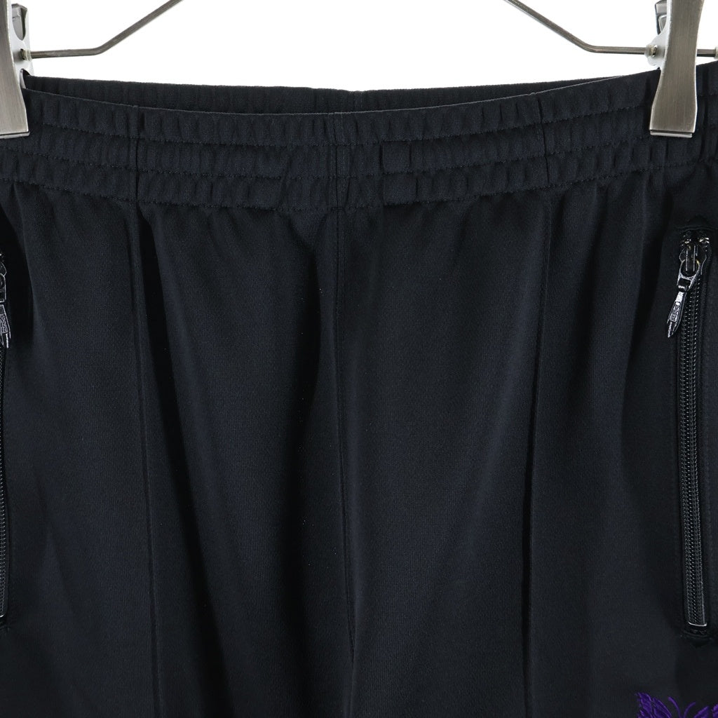 Needles(ニードルス) TRACK PANTS POLY SMOOTH サイドライン トラックパンツ ジャージ ブラック/パープル NS1622