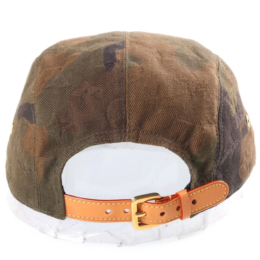 SUPREME(シュプリーム) 17AW ×LOUIS VUITTON CASQ 5Panel Camp Cap ルイヴィトン カーサ 5パネル キャンプ キャップ カモフラージュ カーキ TO0137 MP1875