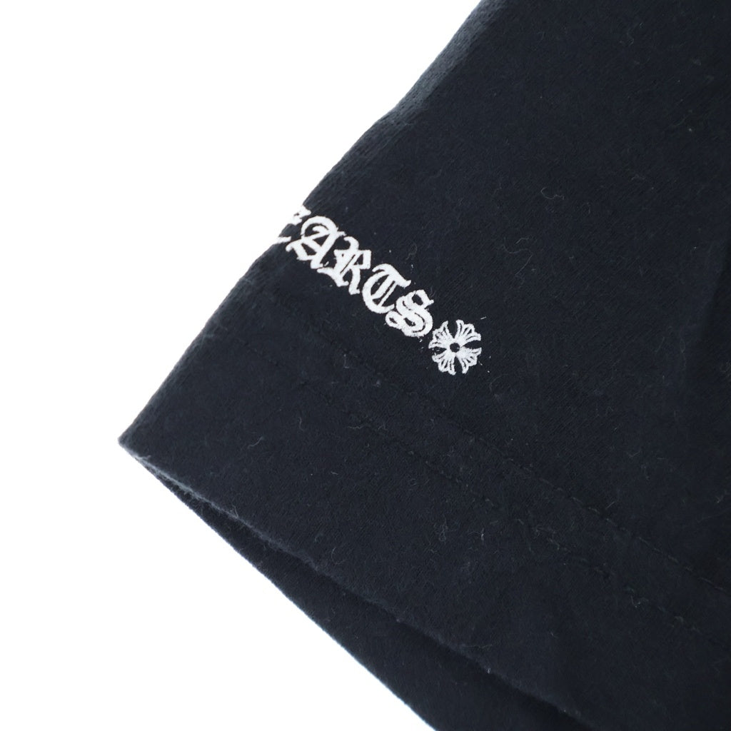 CHROME HEARTS(クロムハーツ) CH S/S バック ヴァインダガー英字ロゴプリント 半袖 カットソー Tシャツ ブラック