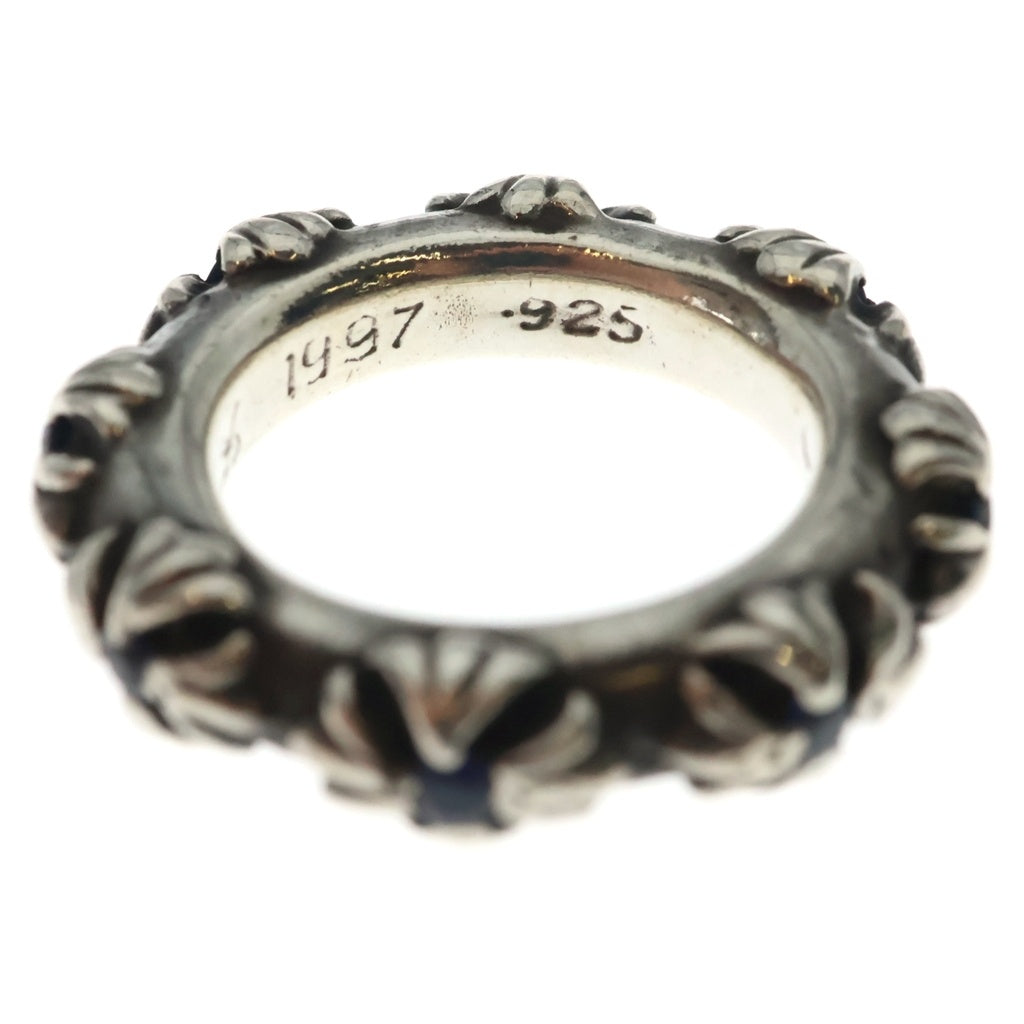 CHROME HEARTS(クロムハーツ) CROSS BAND P/SAP クロスバンド サファイア リング シルバー レディース