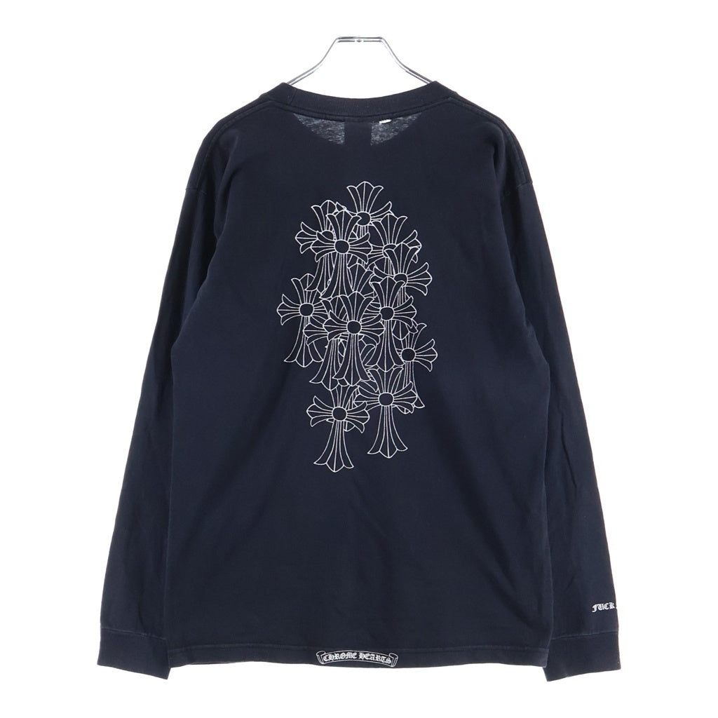 CHROME HEARTS(クロムハーツ) OLD S/S オールド バックセメタリークロスプリント 長袖Tシャツカットソー ブラック