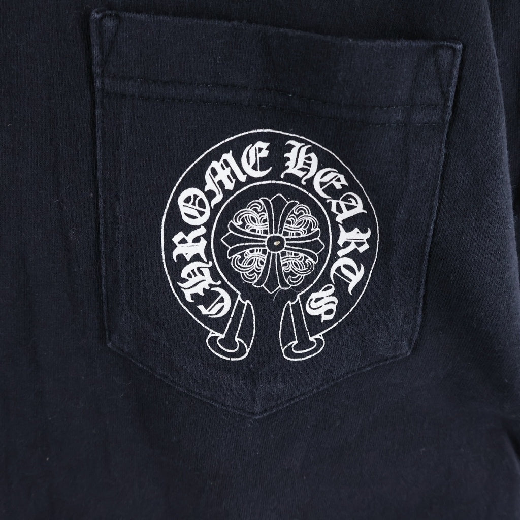 CHROME HEARTS(クロムハーツ) OLD S/S オールド バックセメタリークロスプリント 長袖Tシャツカットソー ブラック