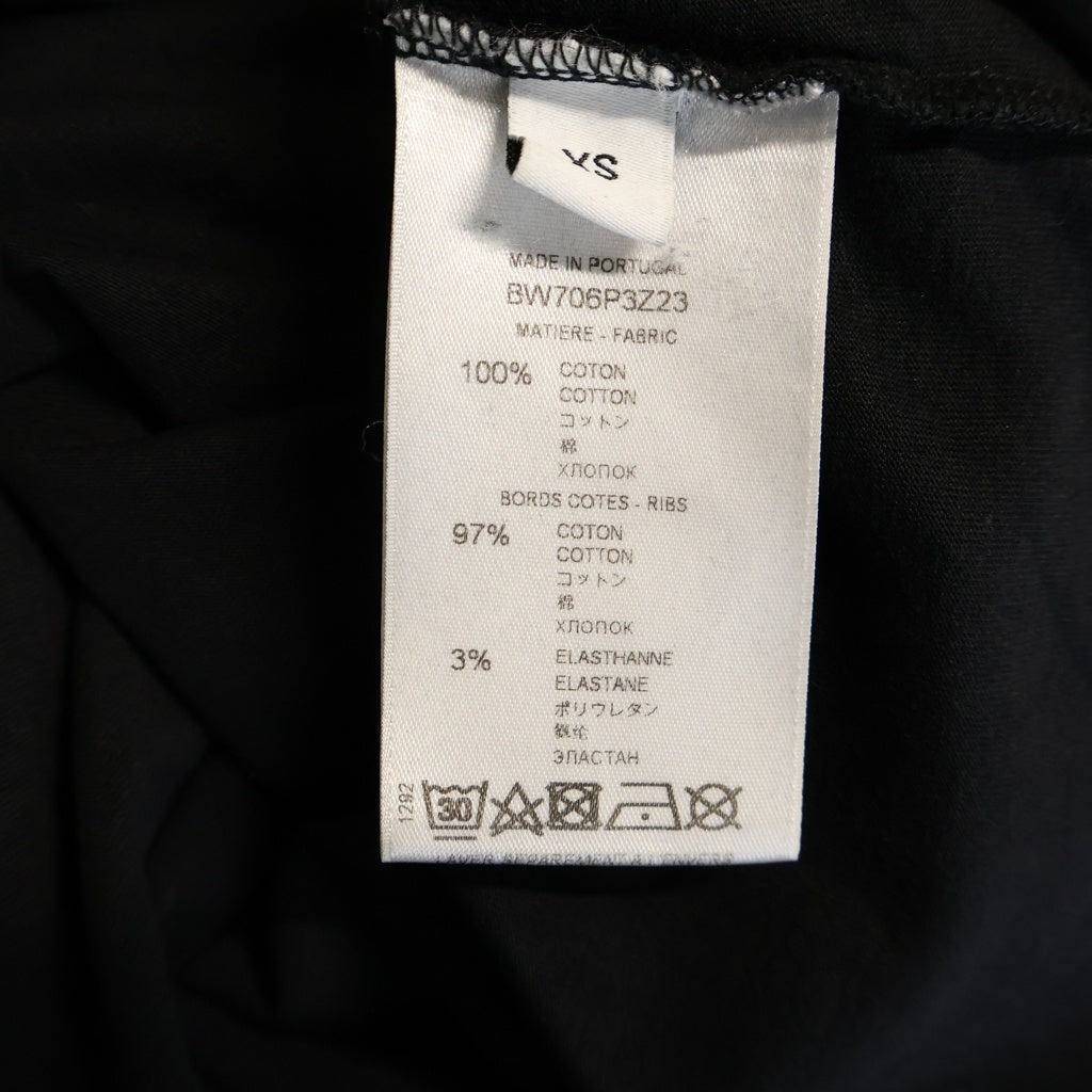 GIVENCHY(ジバンシィ) ネックレスチェーン ロゴ プリント 半袖カットソー Tシャツ ブラック BW706P3Z23