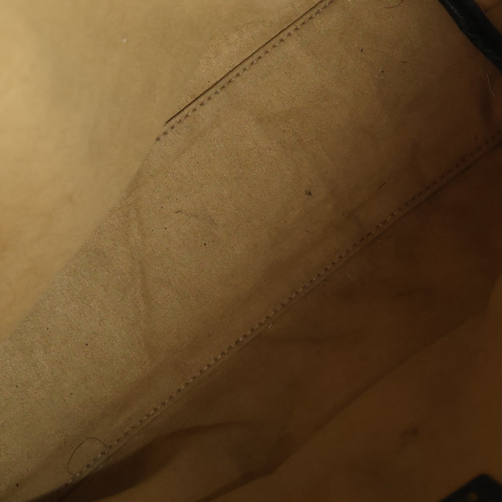 CULLNI(クルニ) Shrink Leather Drawstring Bag シュリンク レザー ドローストリング バッグ ブラック BG-039 レディース