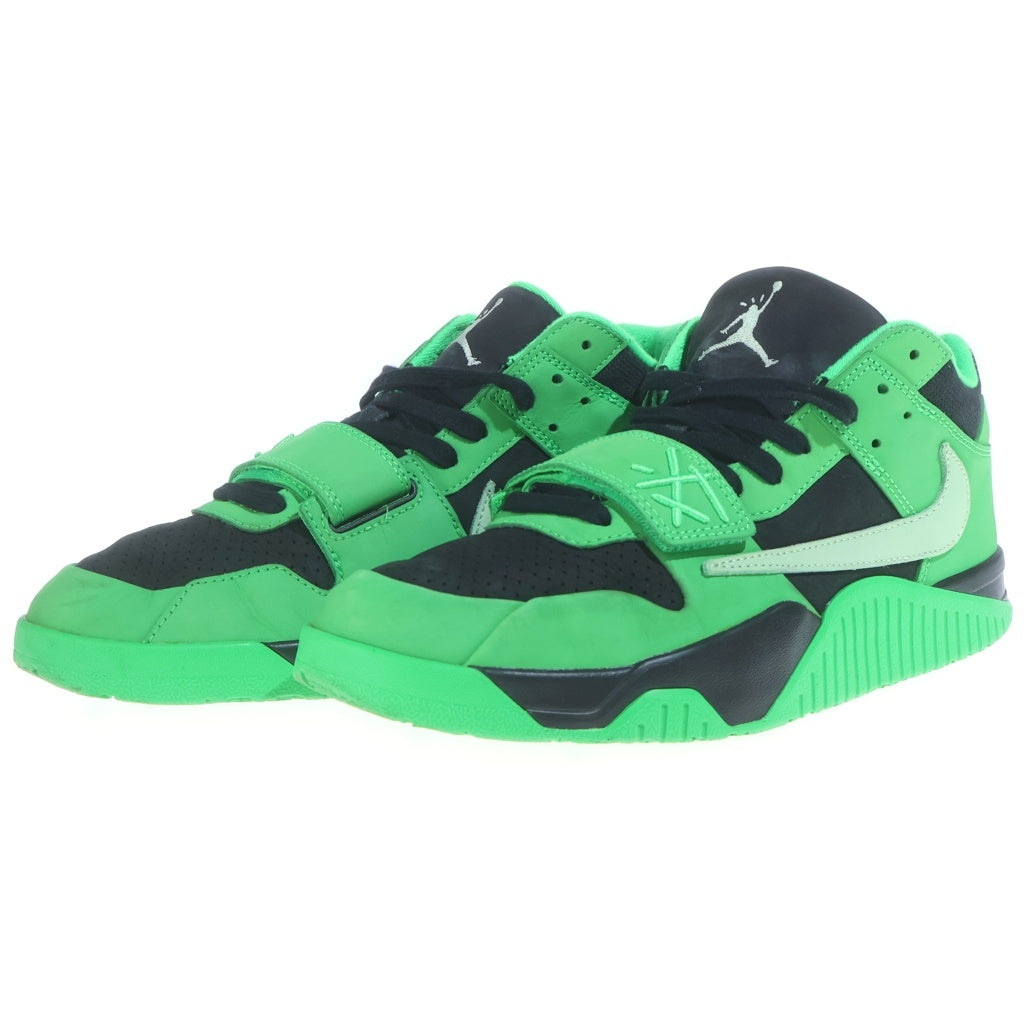 NIKE(ナイキ) ×TRAVIS SCOTT JUMPMAN JACK T-REXX トラビススコット ジャンプマン ジャック トレーナー ローカットスニーカー ブラック/グリーン US11/29cm IM9113-300