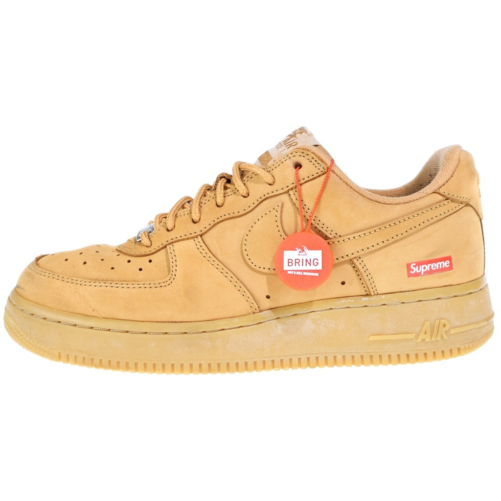 NIKE(ナイキ) ×SUPREME AIR FORCE 1 LOW SP シュプリーム エアフォースワン ウィート ローカットスニーカー ブラウン US7/25.0cm DN1555-200 レディース