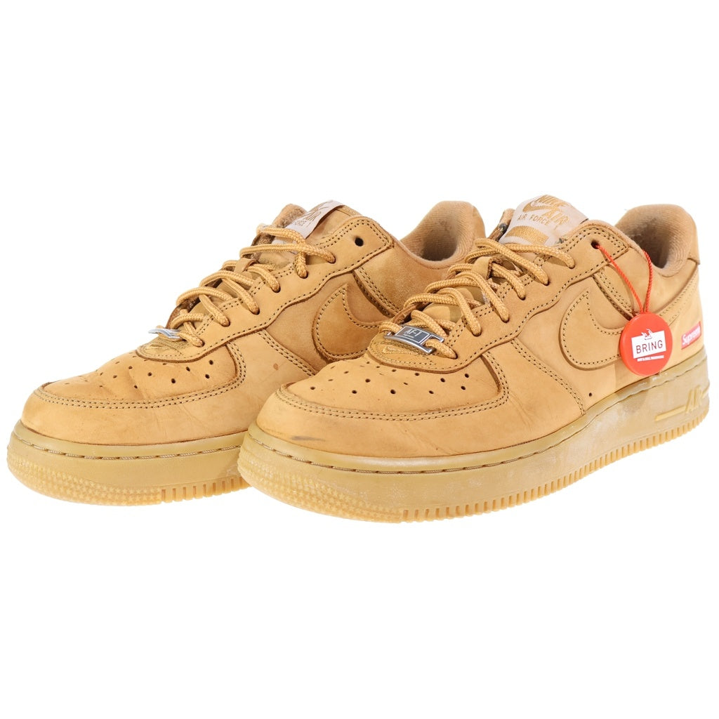 NIKE(ナイキ) ×SUPREME AIR FORCE 1 LOW SP シュプリーム エアフォースワン ウィート ローカットスニーカー ブラウン US7/25.0cm DN1555-200 レディース