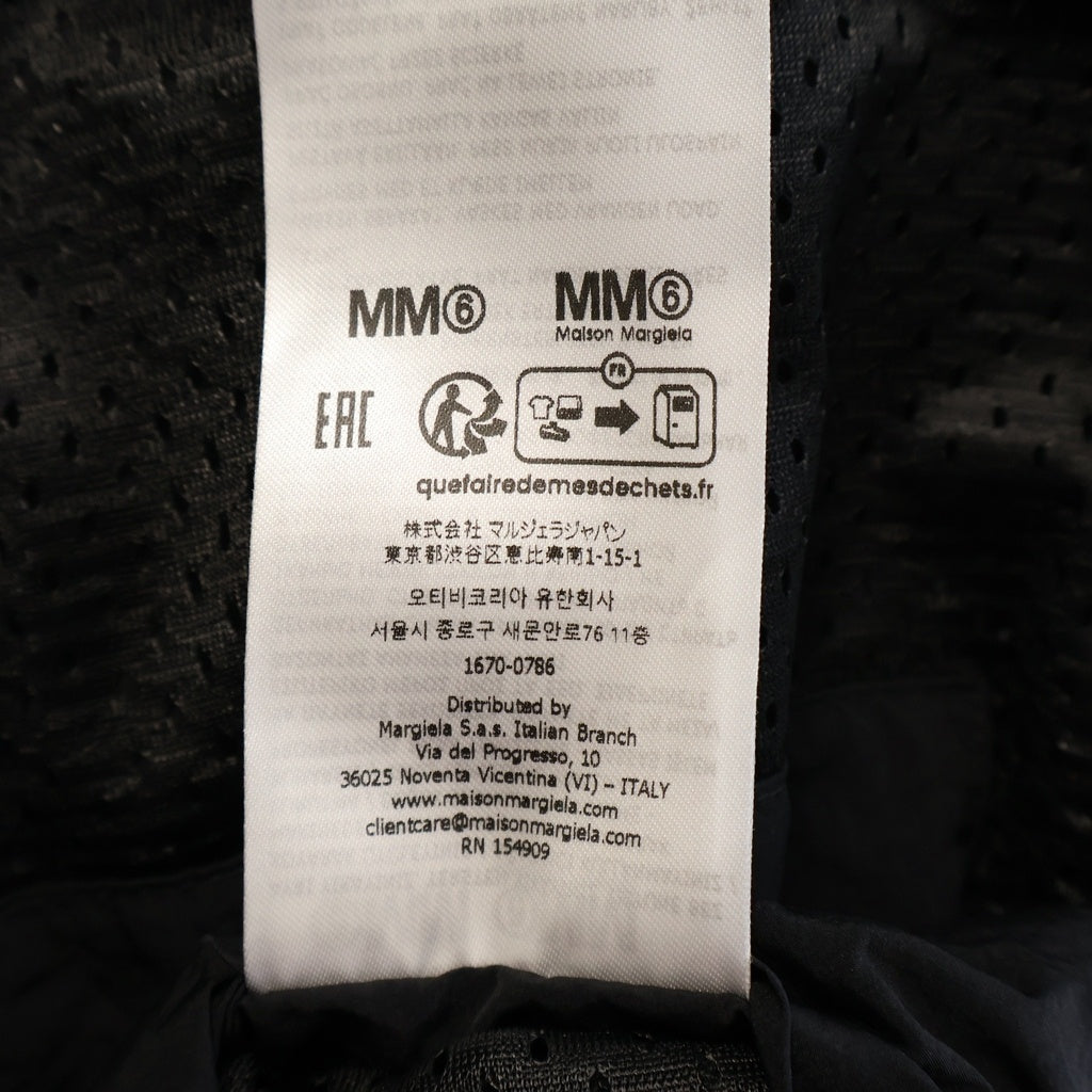 MM6 Maison Margiela(エムエムシックスメゾンマルジェラ) NYLON WINDOBREAKER JACKET ハイネックジップアップナイロン ウィンド ジャケット ブラック SH0AM0083