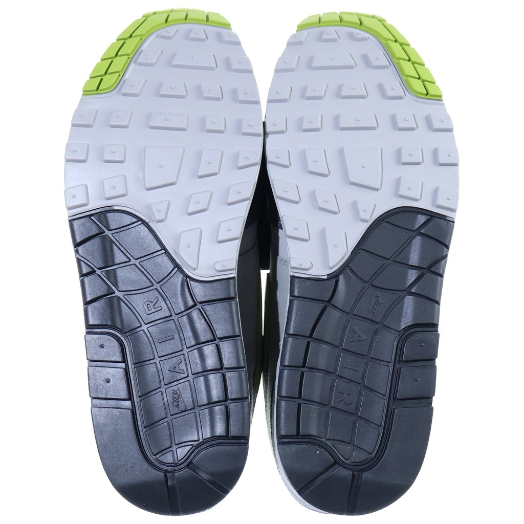 NIKE(ナイキ) ×HUF AIR MAX1 ANTHRACITE AND MIDIUM GREY ハフ エアマックス1 アンスラサイト アンド ミディアムグレー スニーカー グレー/グリーン US8/26cm HF3713-002