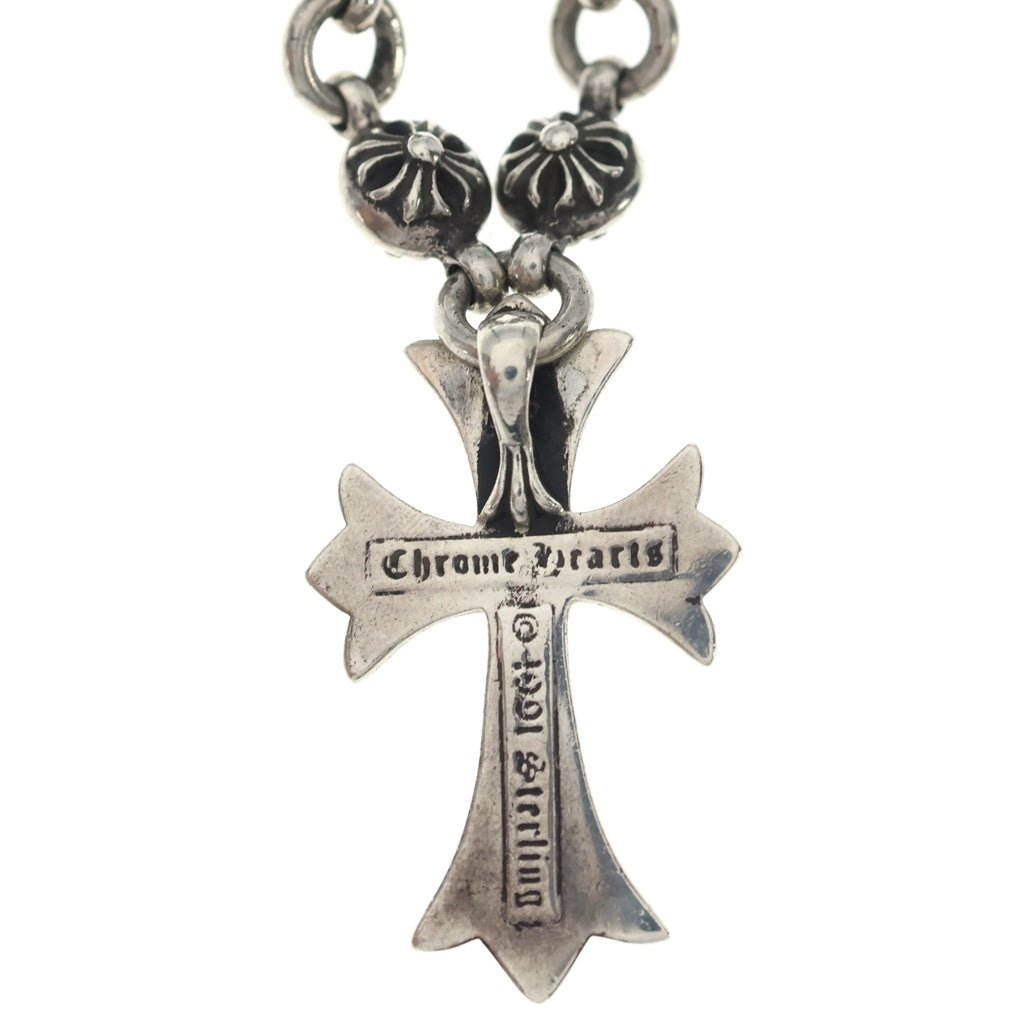 CHROME HEARTS(クロムハーツ) #1 CRSBL CHN SML CH CRS クロスボールチェーン スモールCHクロス ネックレス シルバー BCA193