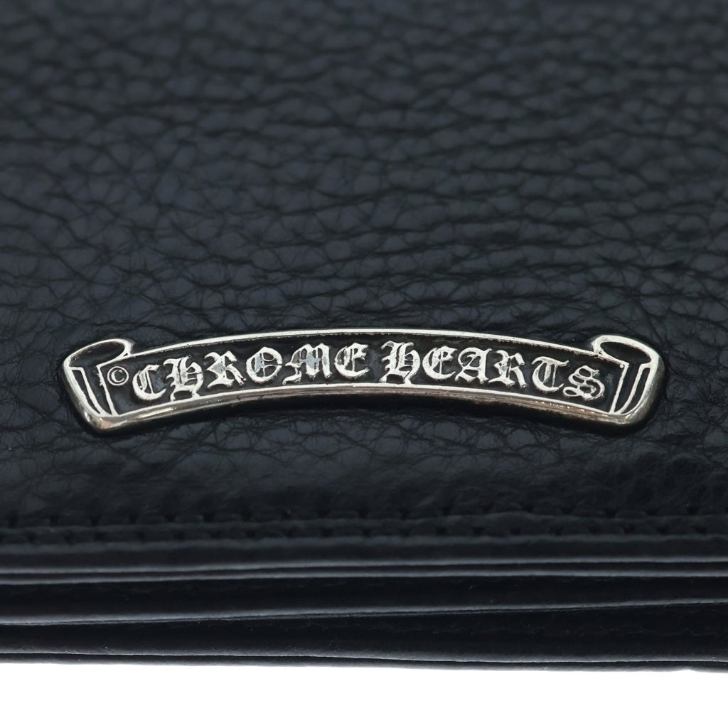 CHROME HEARTS(クロムハーツ) CARD CASE グロメット付き レザーカードケース ブラック