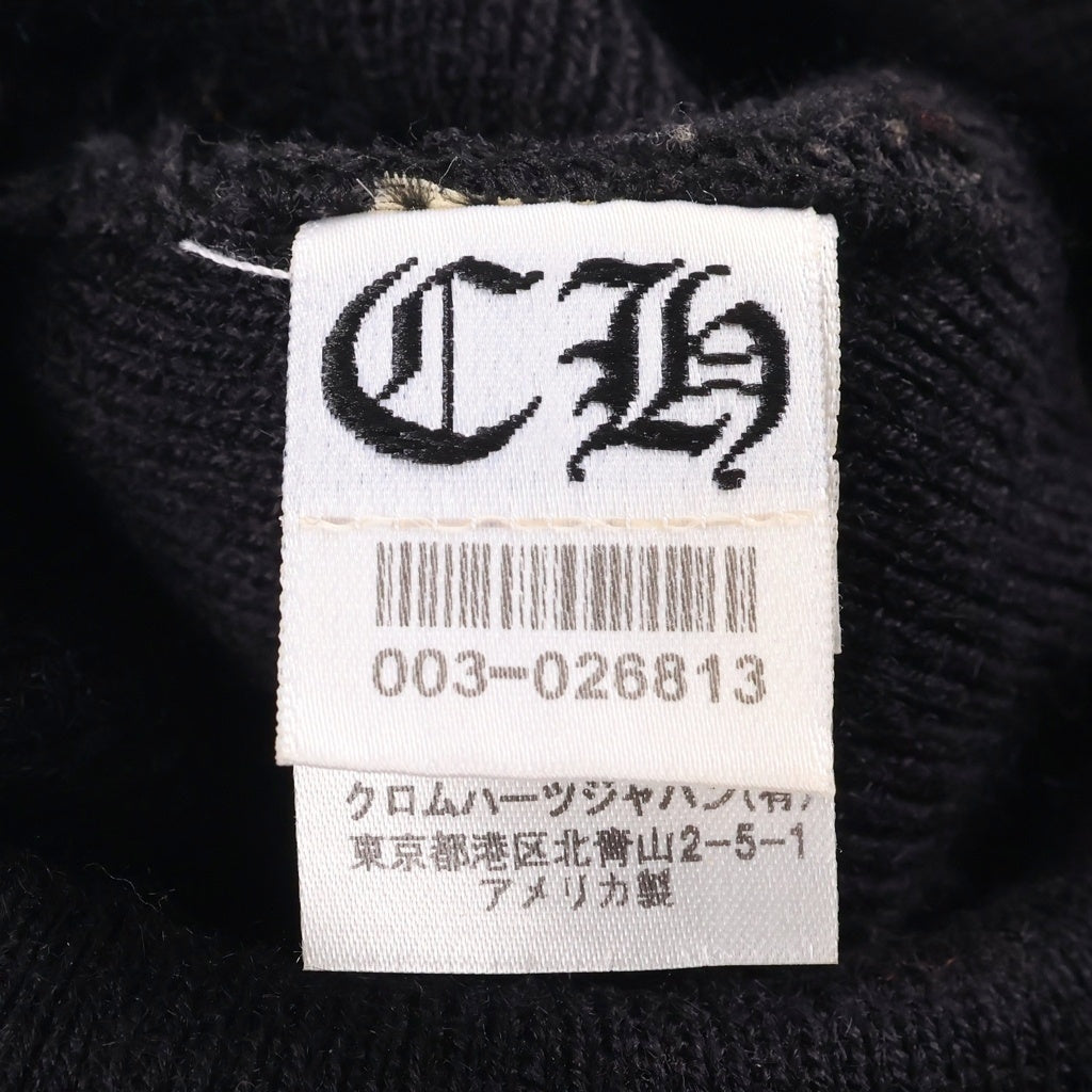 CHROME HEARTS(クロムハーツ) OLD WATCH CAP CHロゴ刺繍 ビーニー ニット帽 帽子 ブラック