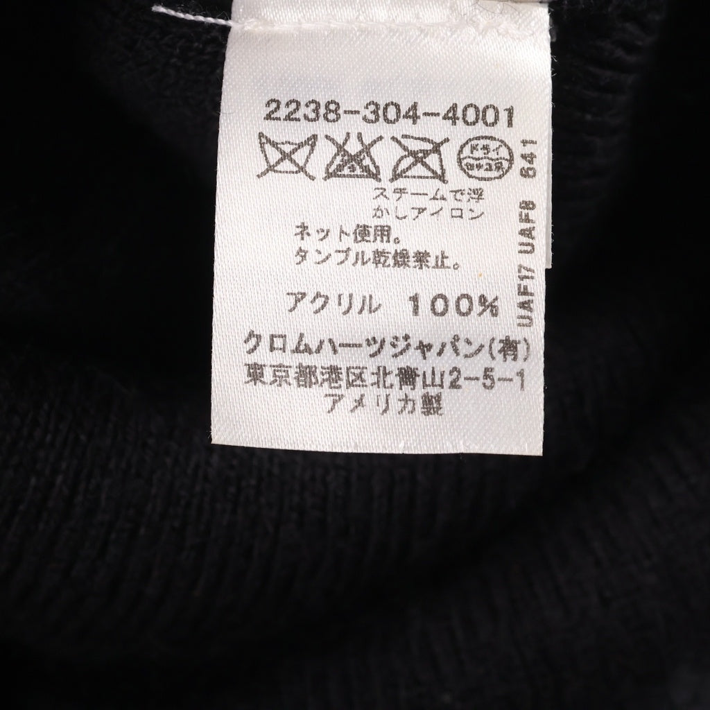 CHROME HEARTS(クロムハーツ) OLD WATCH CAP CHロゴ刺繍 ビーニー ニット帽 帽子 ブラック